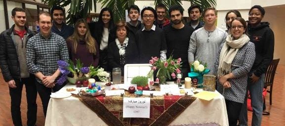 Persian minor students and faculty