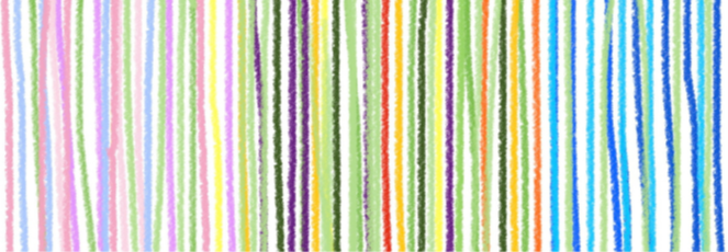 colored stripes in bright and pastel colors