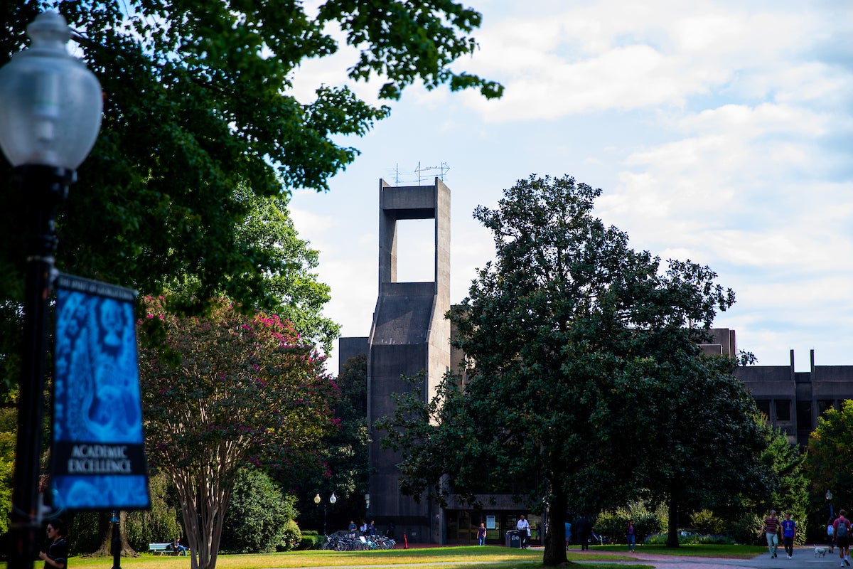 Exterior of Lauinger Library